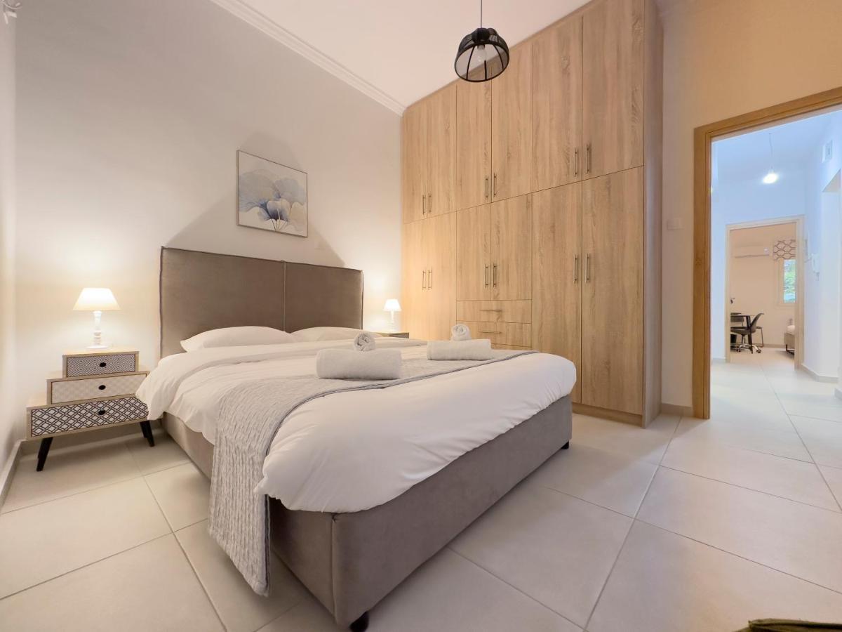 Aventura Comfortable 90Sqm Apt In Kato Patisia Apartment Athena Bagian luar foto